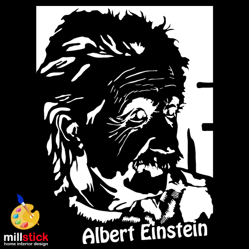 Sablon de perete Albert Einstein SLCB03