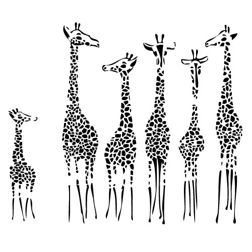 Sticker girafe WLAN50