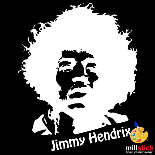 Sablon de perete Jimmy Hendrix SLCB15