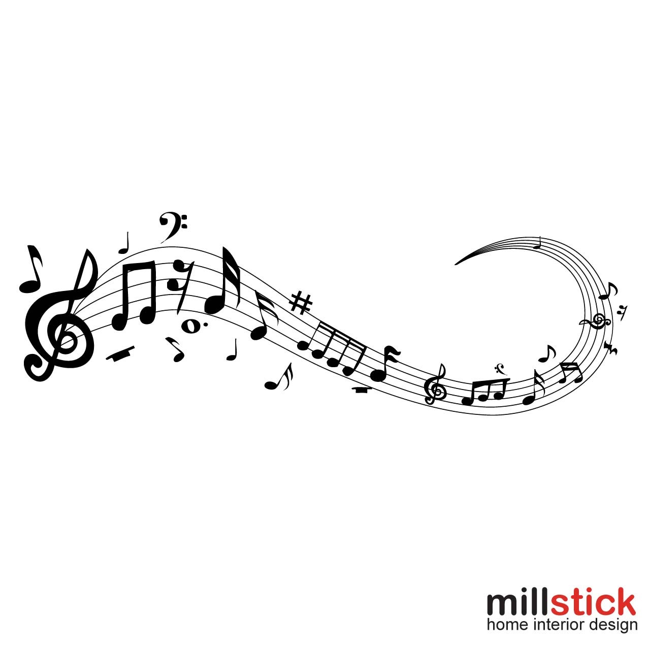 Sticker portativ muzical WLM001