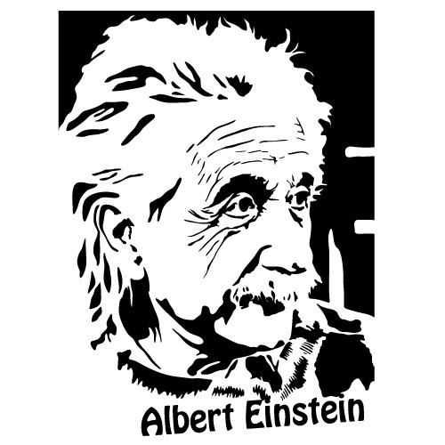 Albert Einstein autocolant