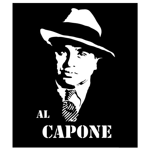 Al Capone wallstickers decorativ
