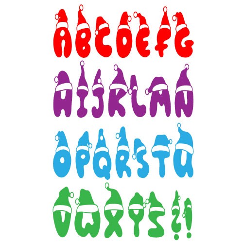 Sticker banner alfabet WCB002