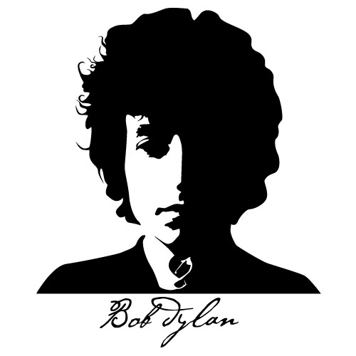 Bob Dylan wall stickers