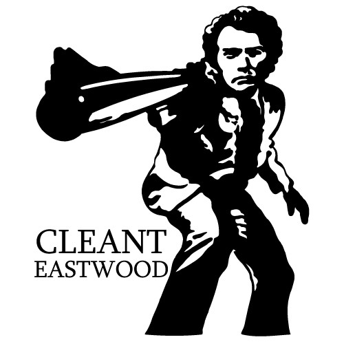 Cleant Eastwood autocolant perete