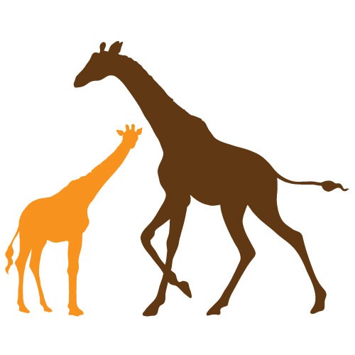 Sticker girafe WCAZ06