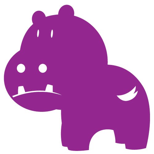 sticker hipopotam