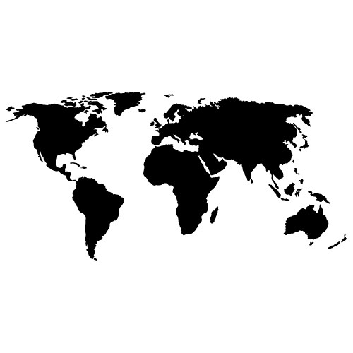 harta lumii sticker