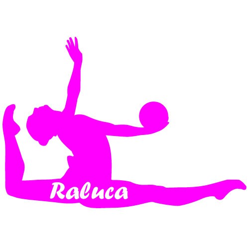 Sticker nume copil gimnasta WCNC09