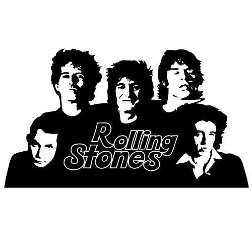 Rolling Stones autocolant