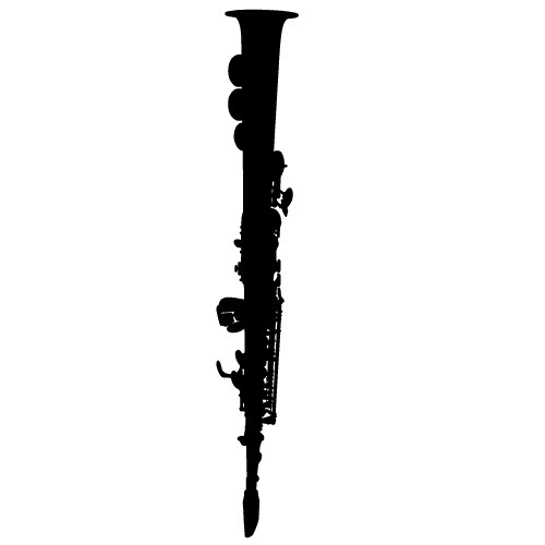 sticker decorativ saxofon