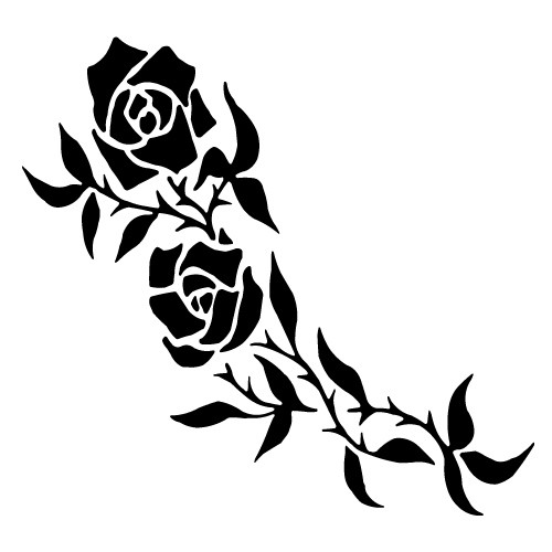 sticker decorativ trandafir