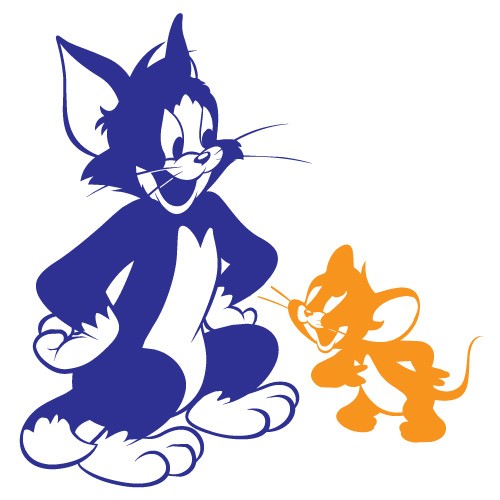 Sticker Tom and Jerry WCWD28