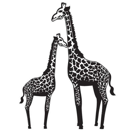 Sticker girafa WLAN49