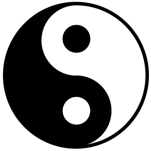autocolant decorativ yin yang