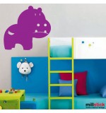 wallstickers hipopotam