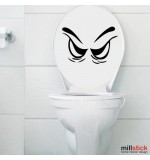 Wall sticker angry face WBF049