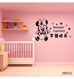 Sticker nume copil Minnie Mouse WCNC53