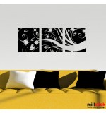 Sticker banner floare abstracta WLB028