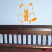 sticker funny castor