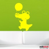 wall stickers crocodil cu balon