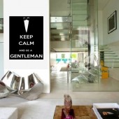 Sticker keep calm and be a gentleman WLKC12