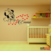 Sticker nume pentru copii Minnie WCNC31