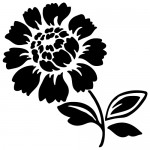 Sticker floare WBF002