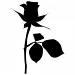 Sticker trandafir WBF005