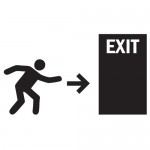 Sticker exit WSI003