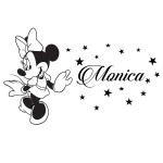 Sticker nume pentru copii Minnie WCNC28