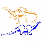 Sticker dinozauri WCA622