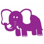 Sticker elefant WCA311