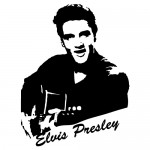 Sticker  Elvis Presley WLCB10