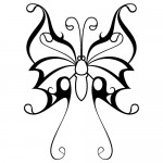 Autocolant fluture WLAN10
