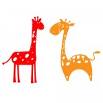 Sticker girafe WCA623