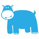 Sticker hipopotam WCA314