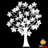Sablon copac cu flori SLC318
