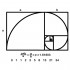sticker de perete fibonacci spiral