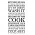 Sticker bucatarie Kitchen rules WLT239
