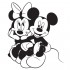 Sticker Minnie and Mickey Mouse WCWD22