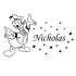 Sticker nume pentru copii Donald Duck WCNC49
