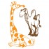 Sticker girafa si camila WCA605