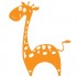 Sticker girafa WCA312