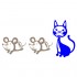 Sticker pisica si soricei WCA516