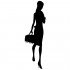 wall stickers decorativ trendy girl