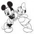 Sticker Mickey Mouse and Donald Duck WCWD20